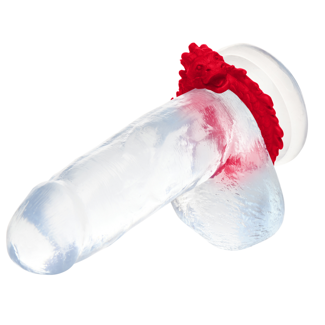 Rise of the Dragon - Silicone Cock Ring - Red