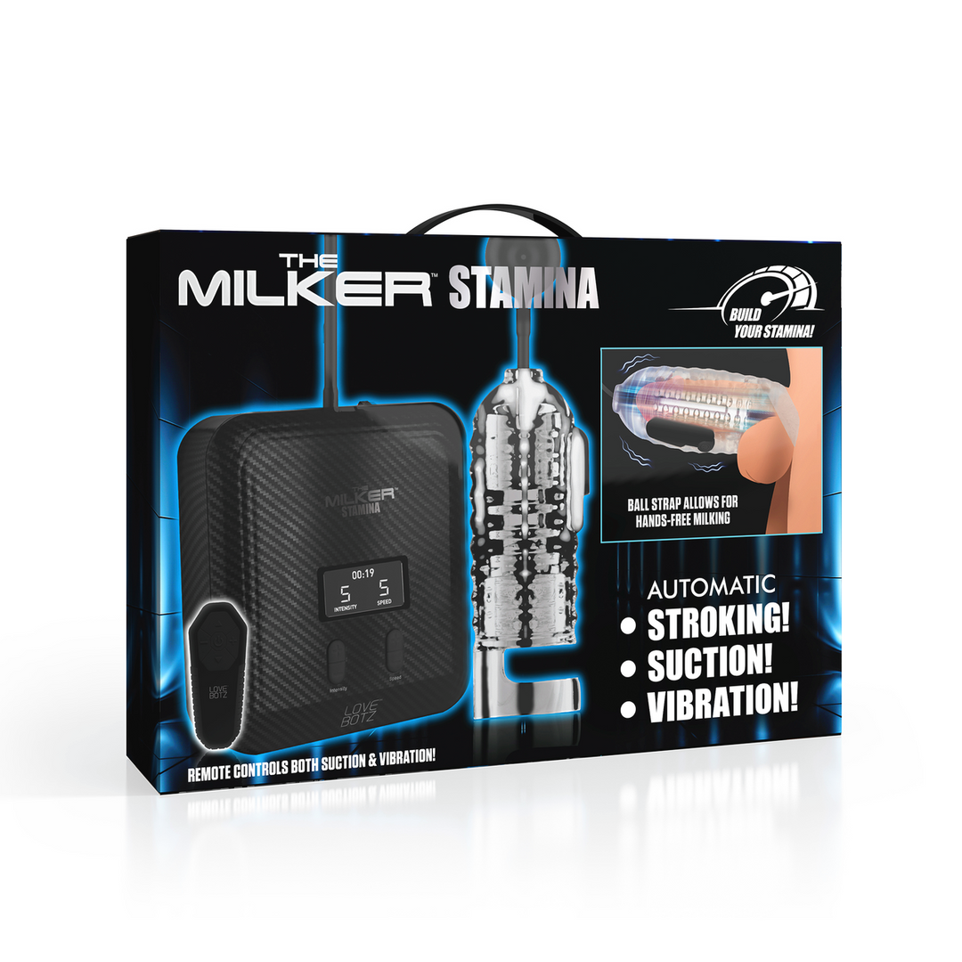 The Milker Stamina - Masturbateur vibrant et aspirant automatique - Transparent