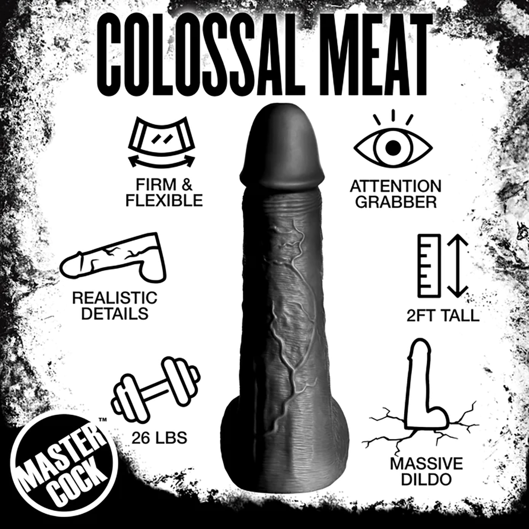 Moby Super Dildo - 60 cm - Noir