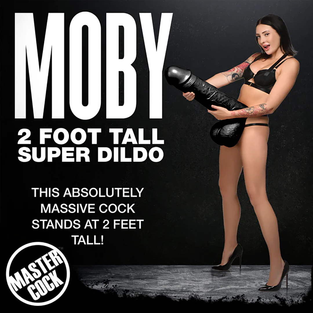 Moby Super Dildo - 60 cm - Noir