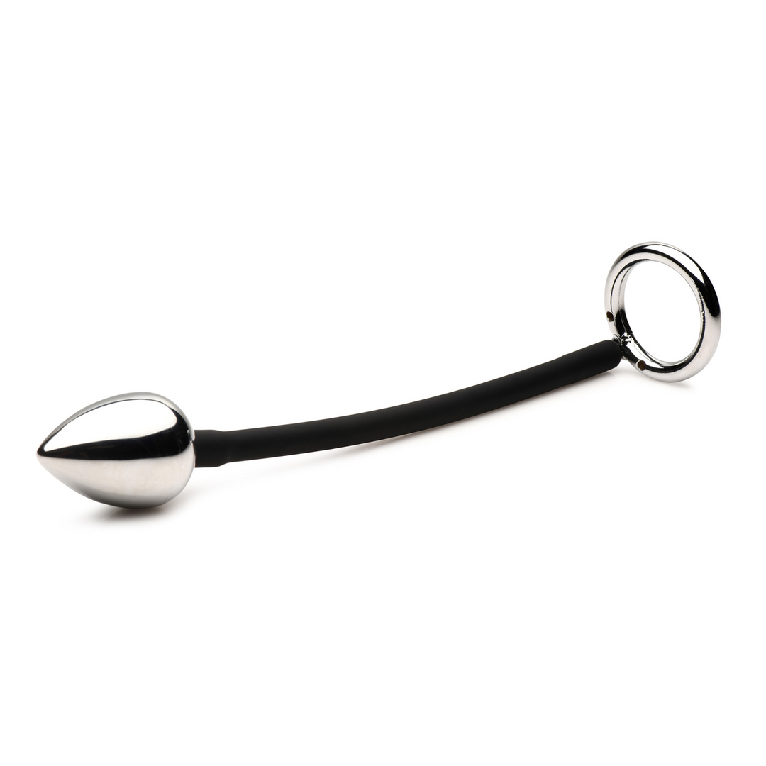 Tug and Plug - Anneau pénien et testiculaire avec plug anal