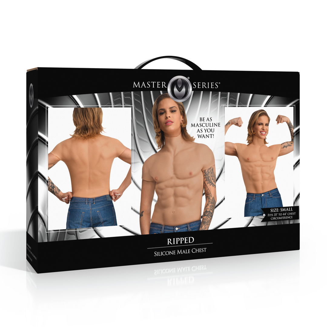 Déchiré - Torse Masculin en Silicone - Petit