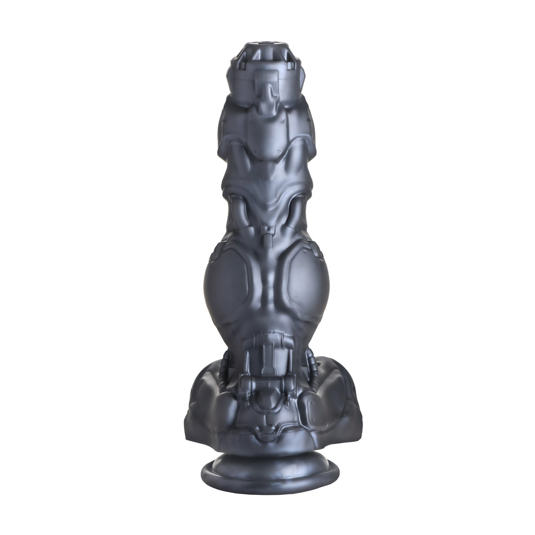 Cyborg Cock - Dildo Vibrant et Pénétrant en Silicone - Argent