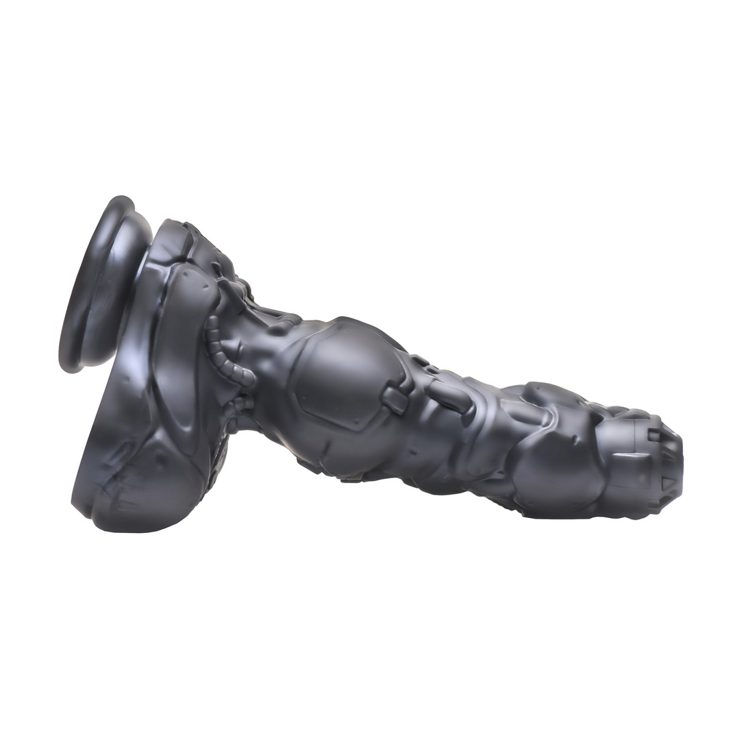 Cyborg Cock - Dildo Vibrant et Pénétrant en Silicone - Argent