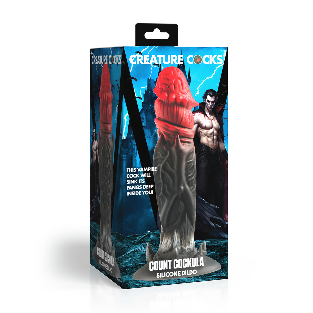 Compte Dracula - God en silicone - Rouge/Noir
