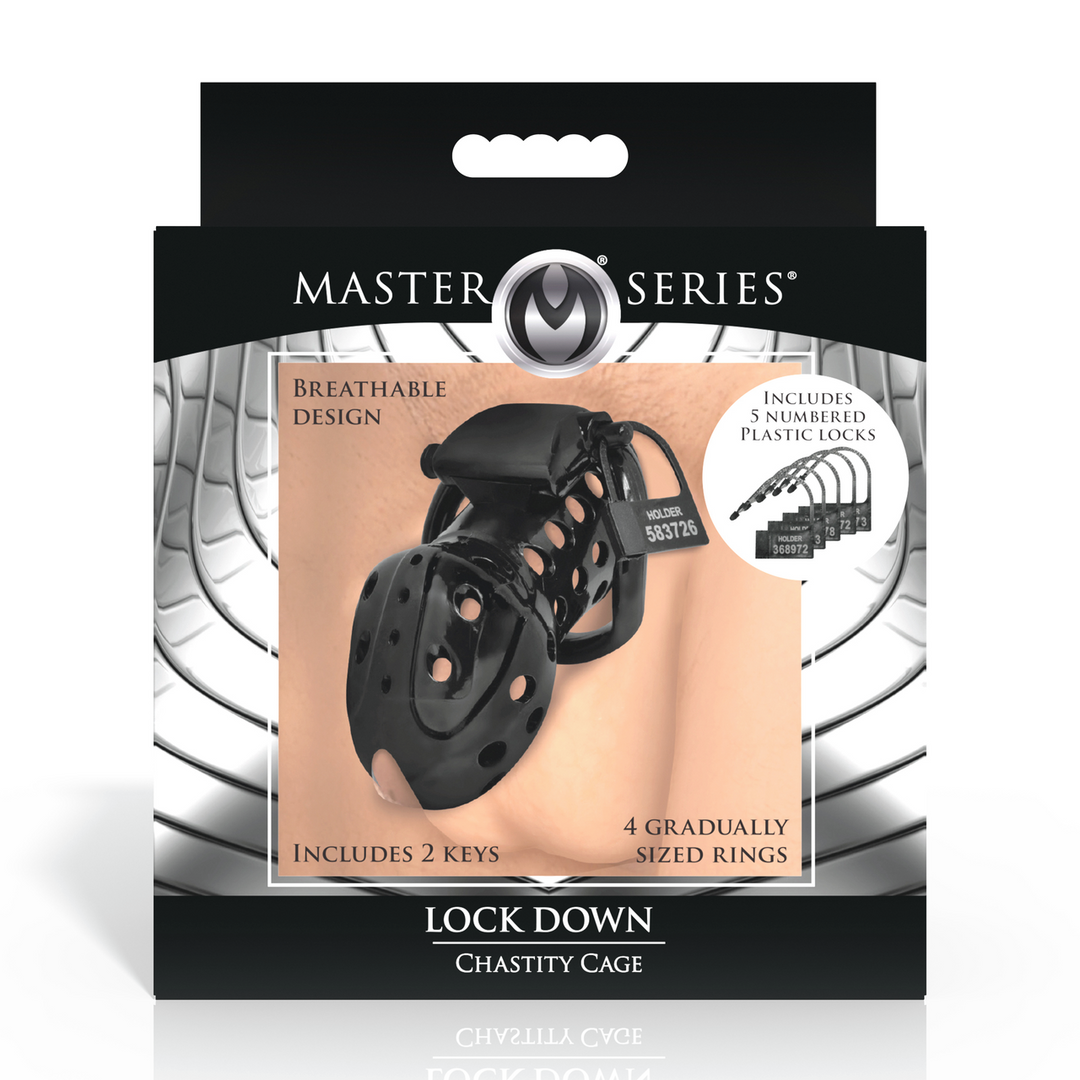 Lock Down - Chastity Cage - Black