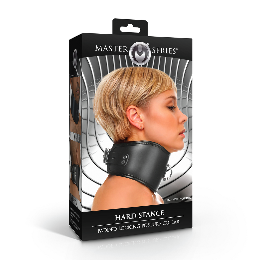 Hard Stance - Collier de posture rembourré avec système de verrouillage - Noir