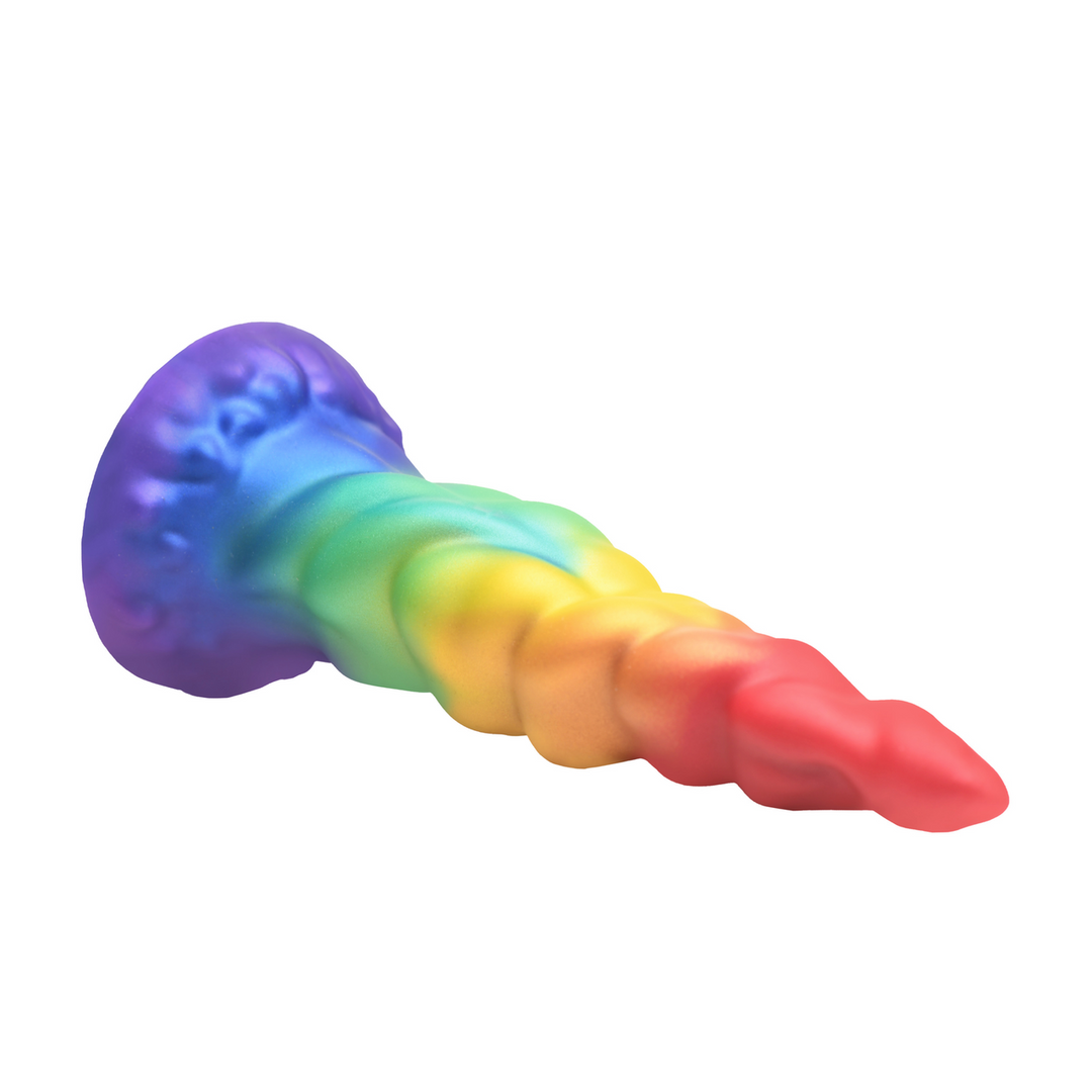 Magic Rider - Godemichet Licorne en Silicone - Arc-en-ciel