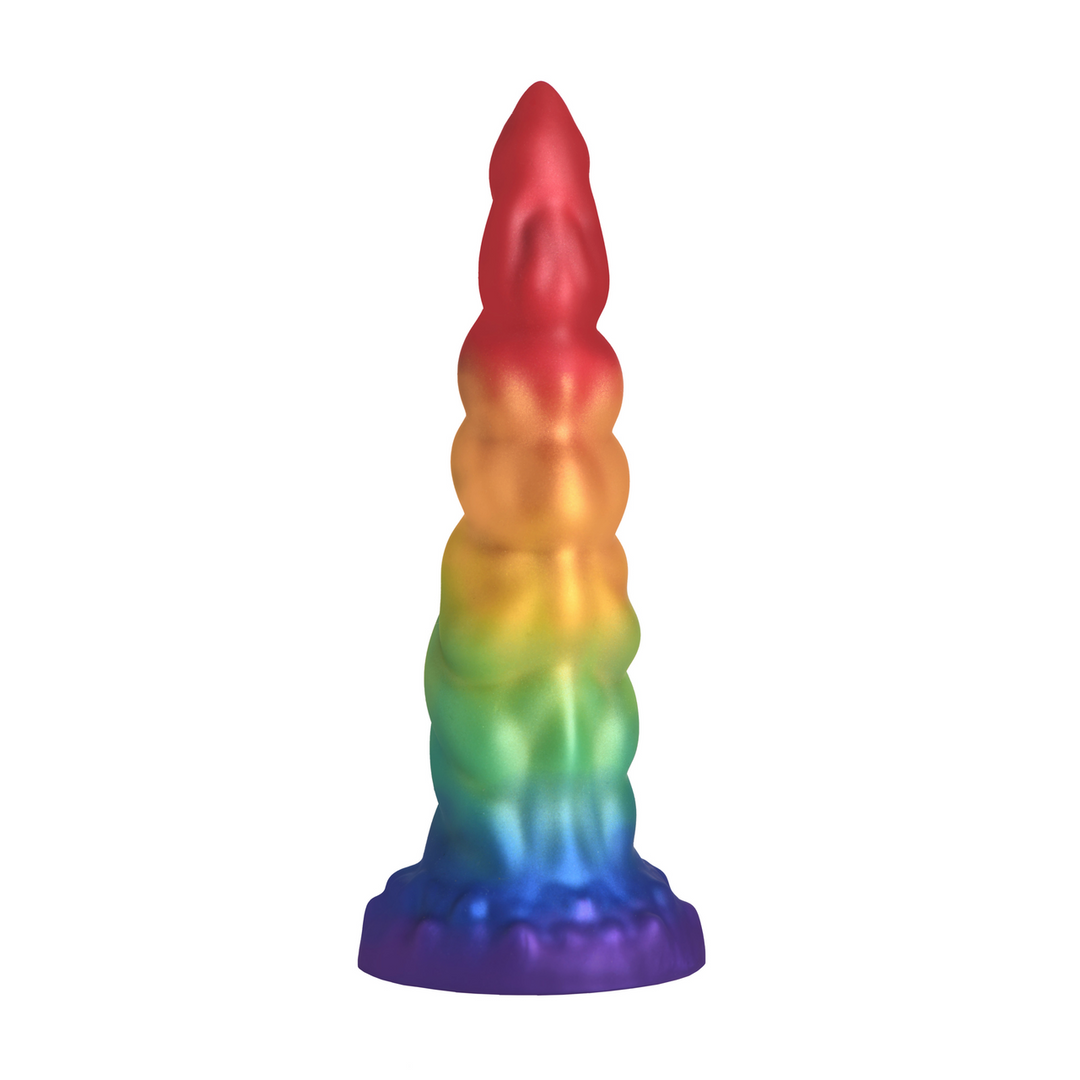 Magic Rider - Godemichet Licorne en Silicone - Arc-en-ciel