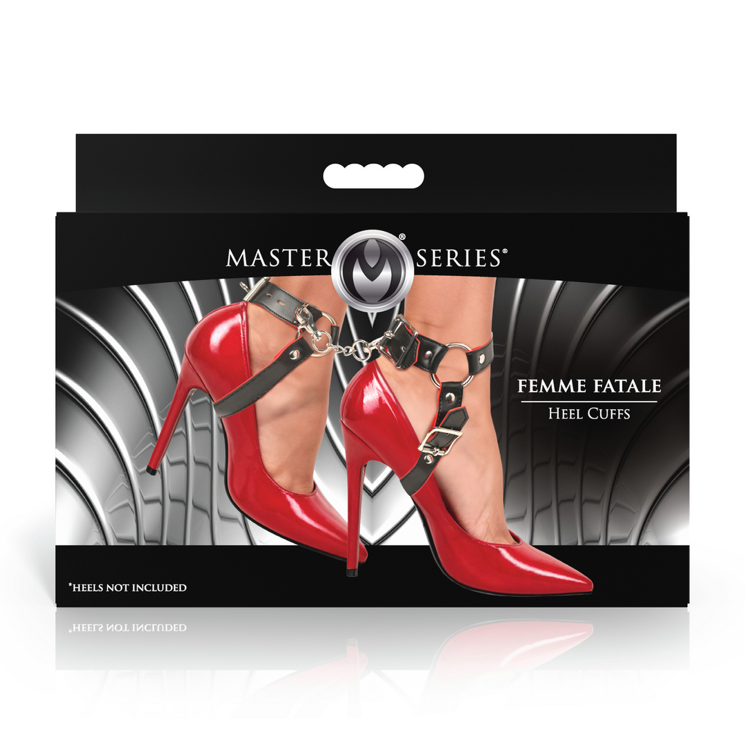 Femme Fatale - Menottes de talon - Noir/Rouge