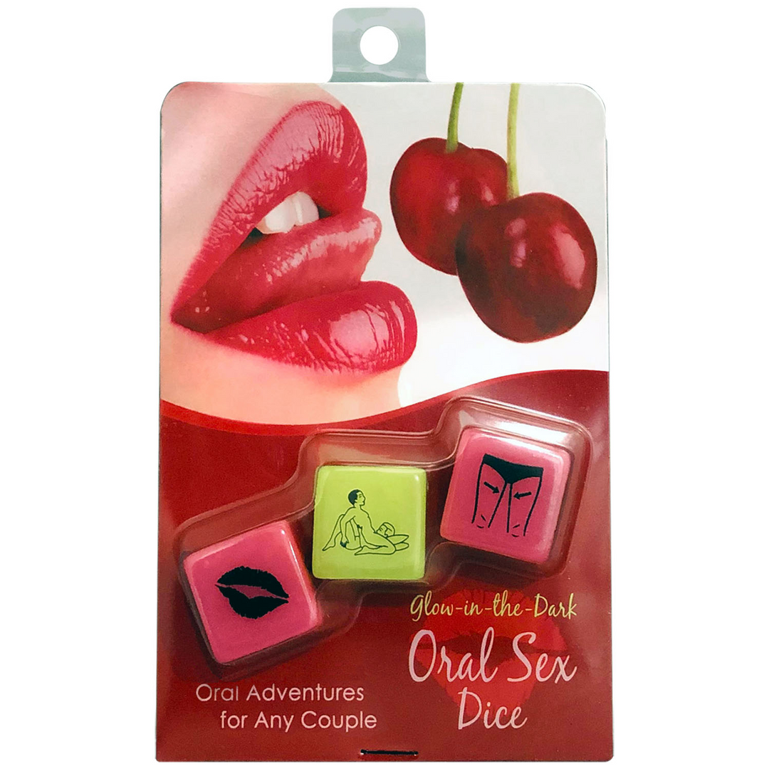 Dés de sexe oral phosphorescents