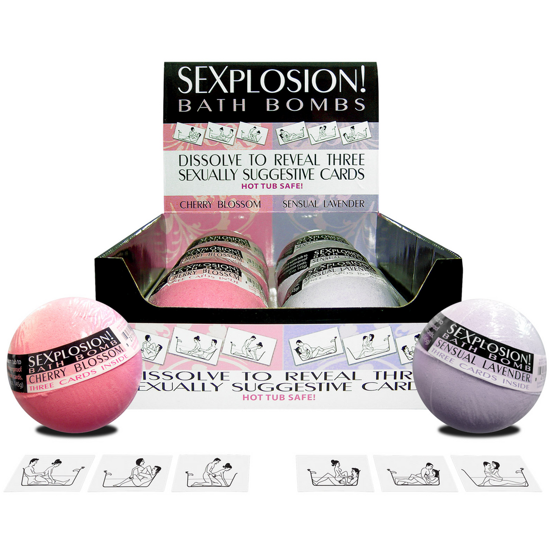Sexplosion ! Bombes de Bain (6 bombes en 3 parfums, sans présentoir)