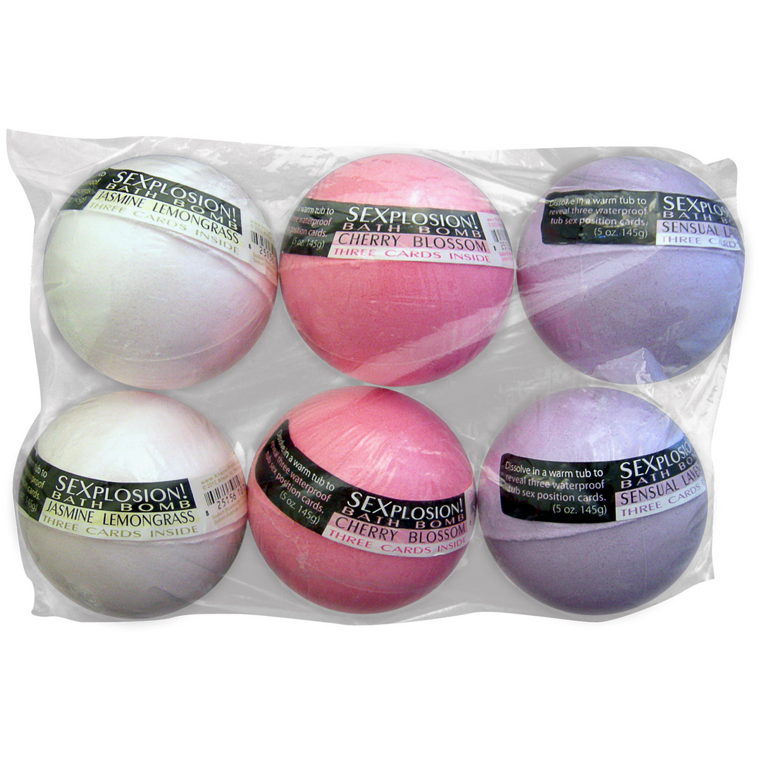 Sexplosion ! Bombes de Bain (6 bombes en 3 parfums, sans présentoir)