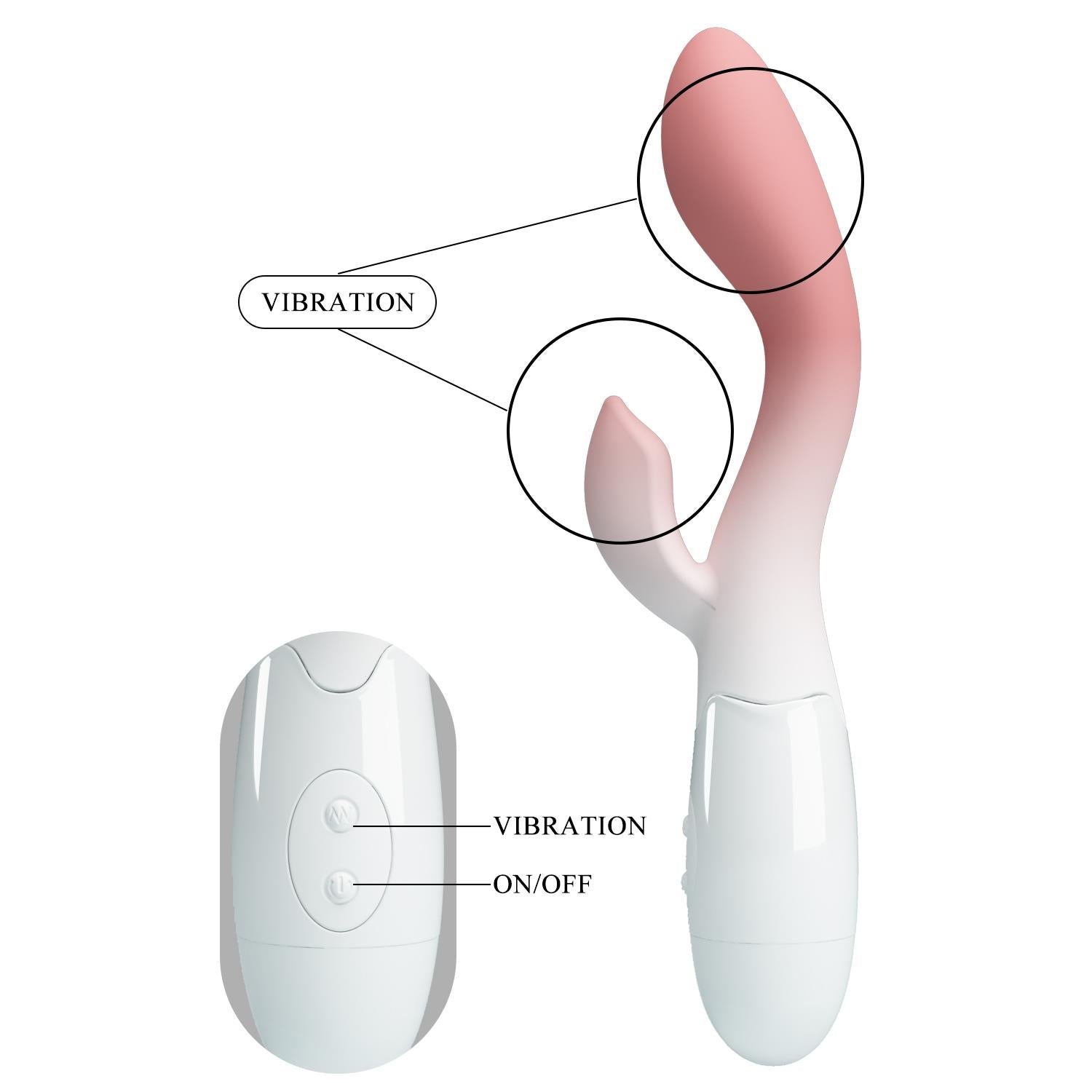 PRETTY LOVE - Brighty, 30 funzioni di vibrazione, silicone ABS