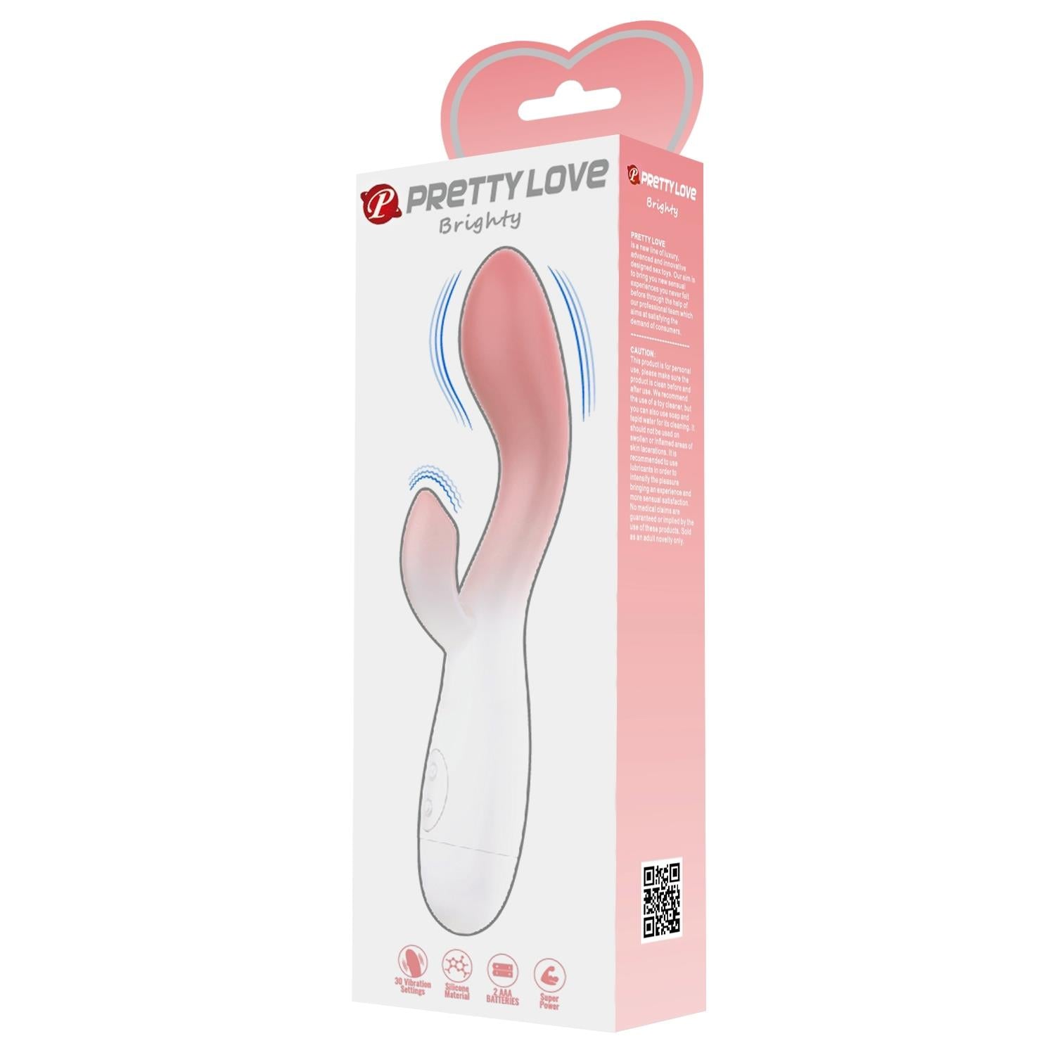 PRETTY LOVE - Brighty, 30 funzioni di vibrazione, silicone ABS