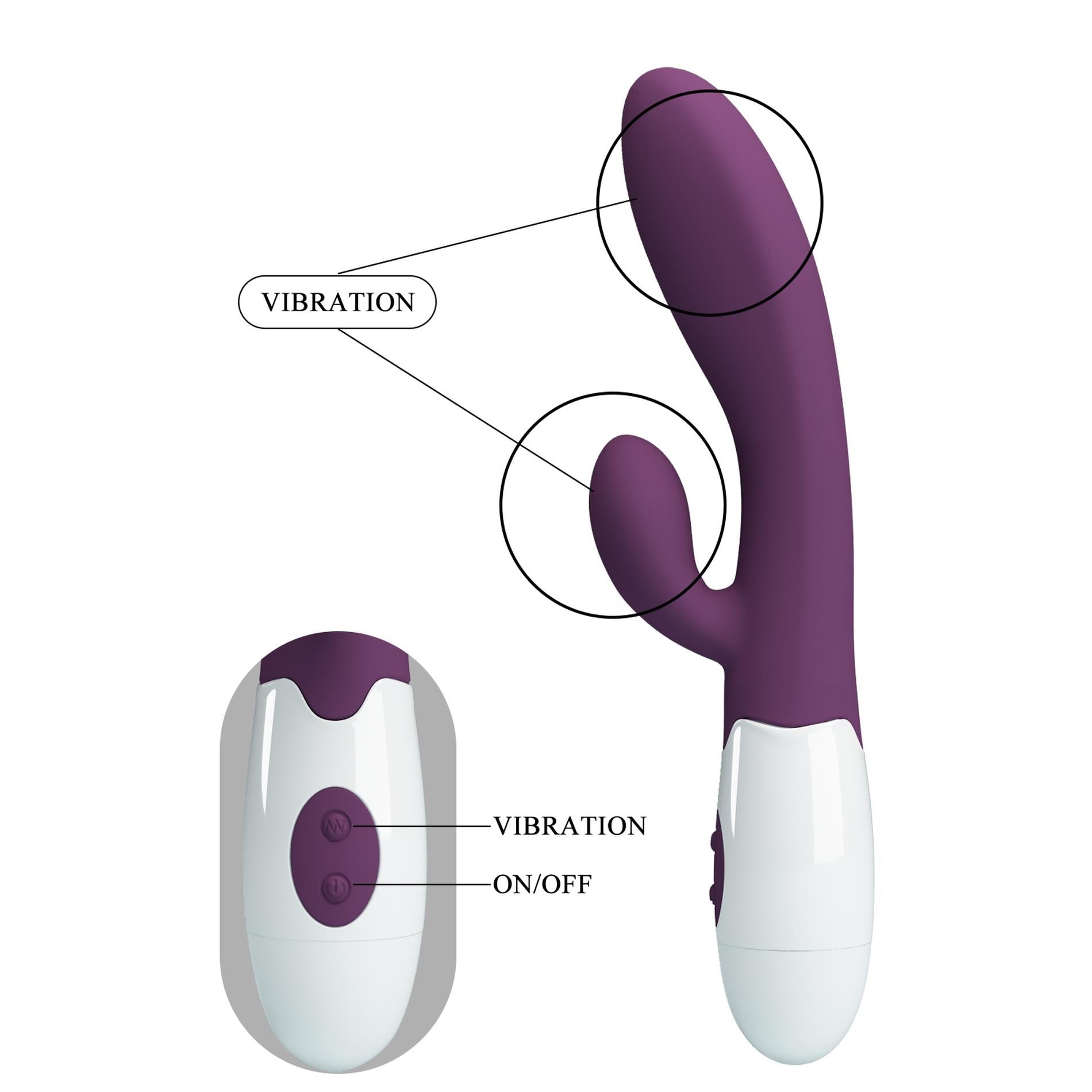 PRETTY LOVE - Alvis violet, 30 fonctions de vibration
