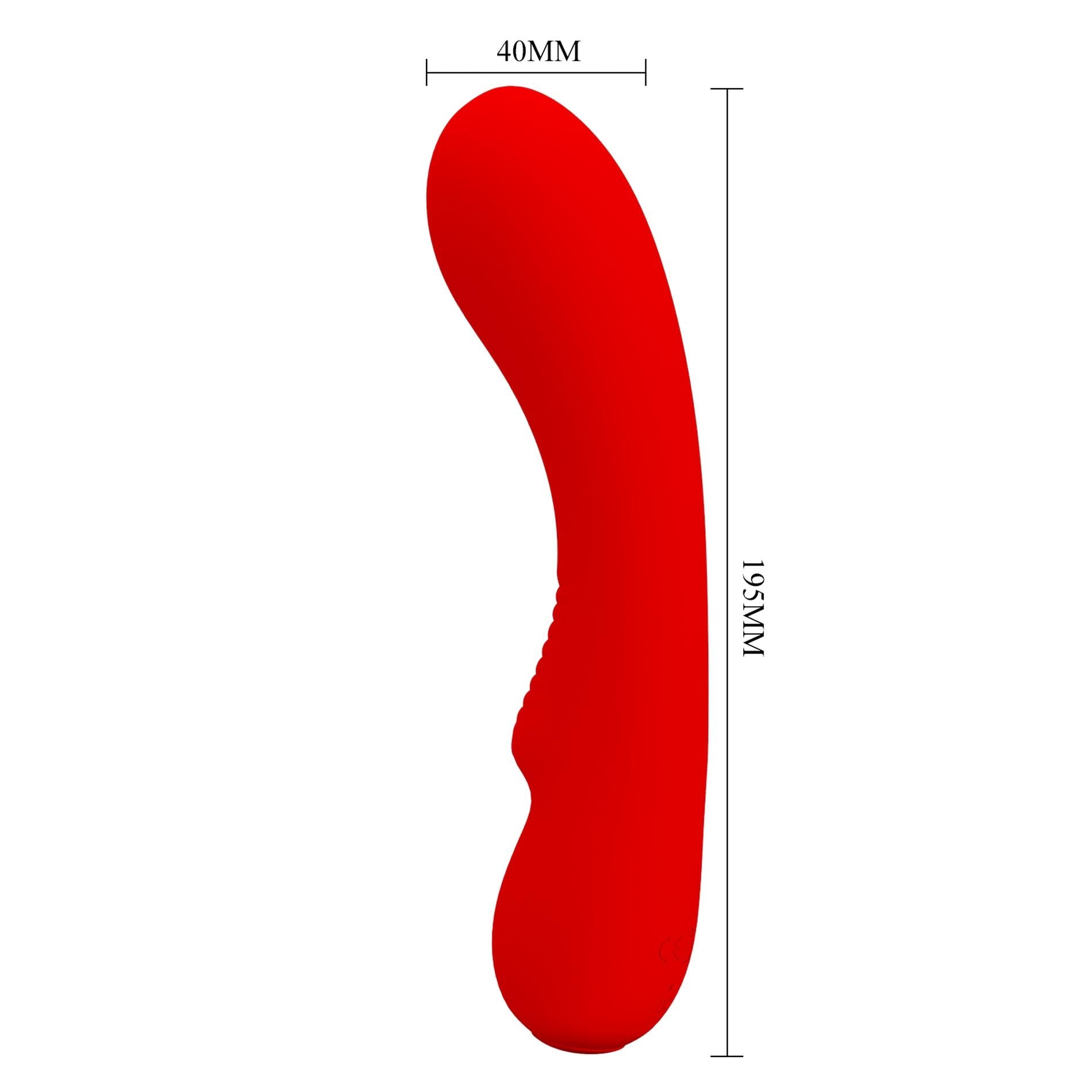 PRETTY LOVE - Matt  Red 12 vibration functions Memory function