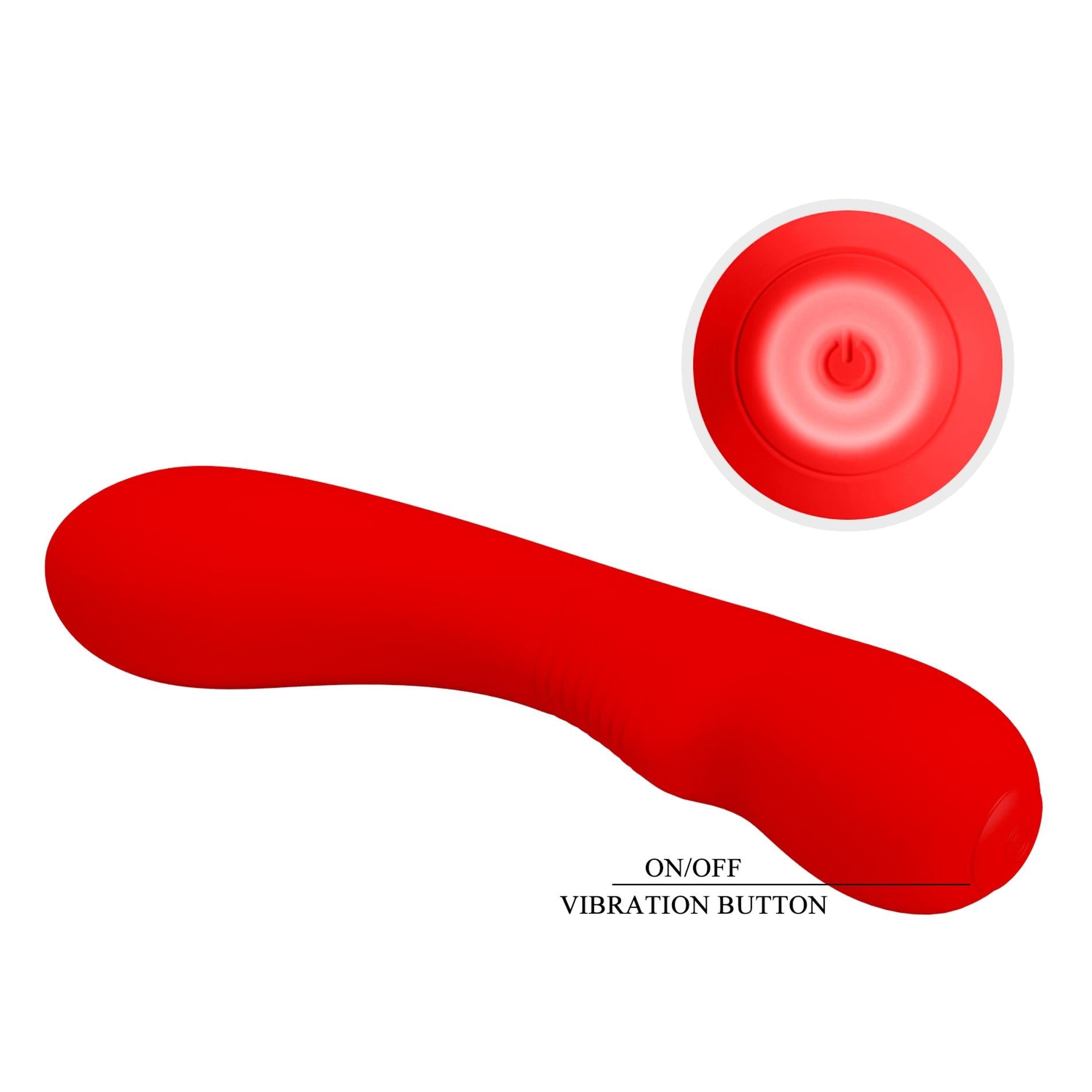 PRETTY LOVE - Matt  Red 12 vibration functions Memory function