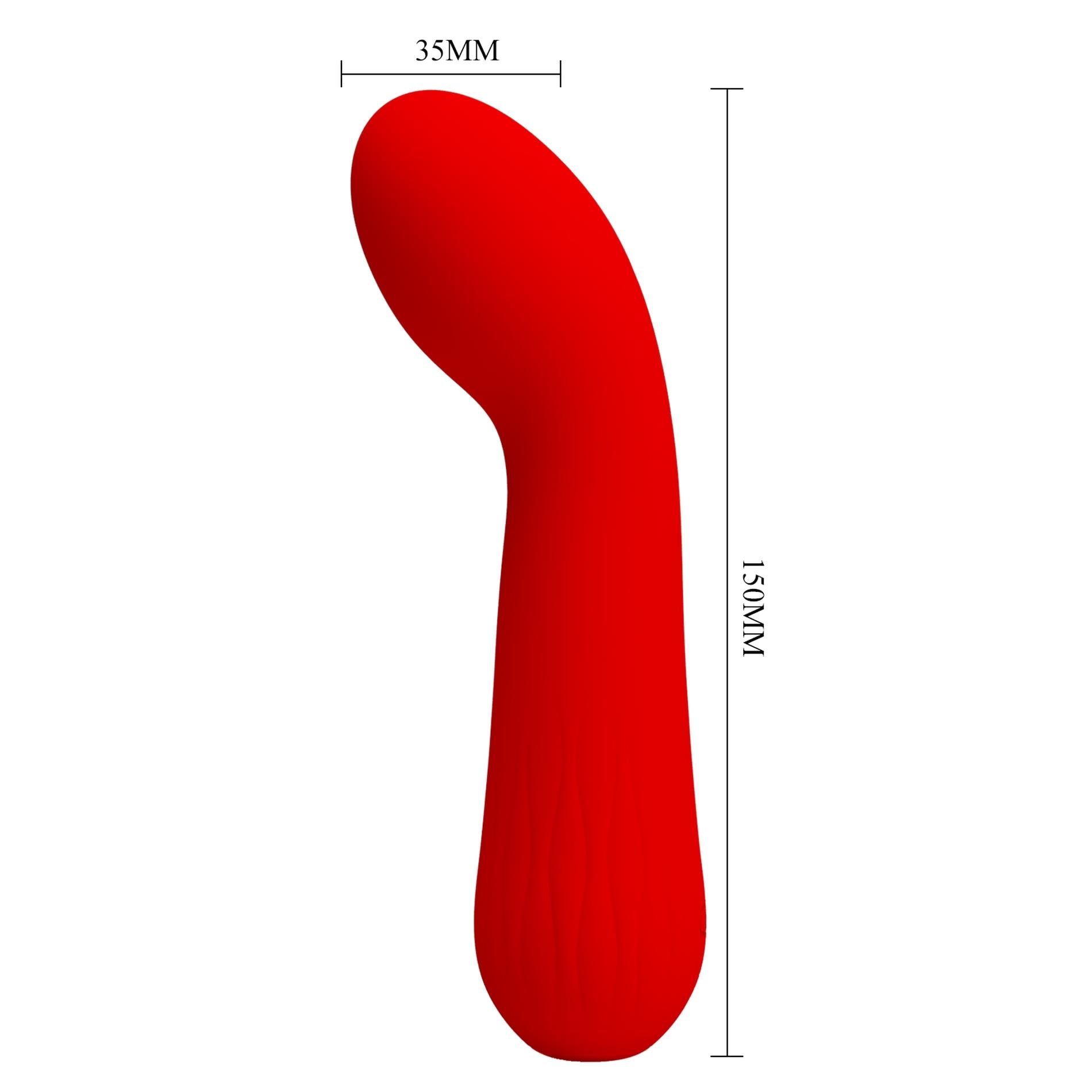 PRETTY LOVE - Rouge Fauve, 12 fonctions de vibration Fonction mémoire