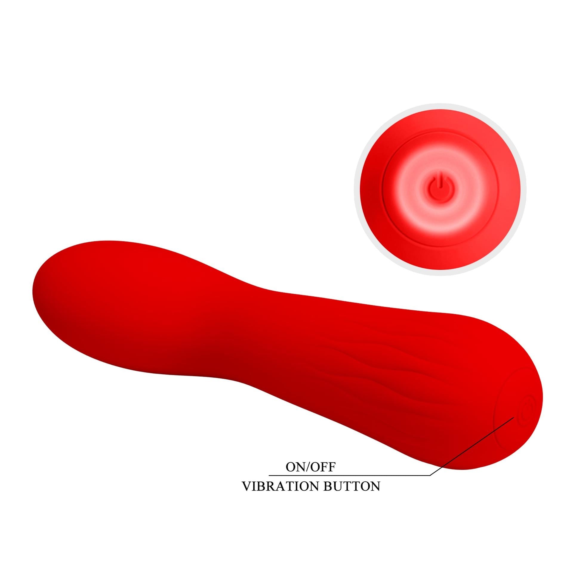 PRETTY LOVE - Rouge Fauve, 12 fonctions de vibration Fonction mémoire