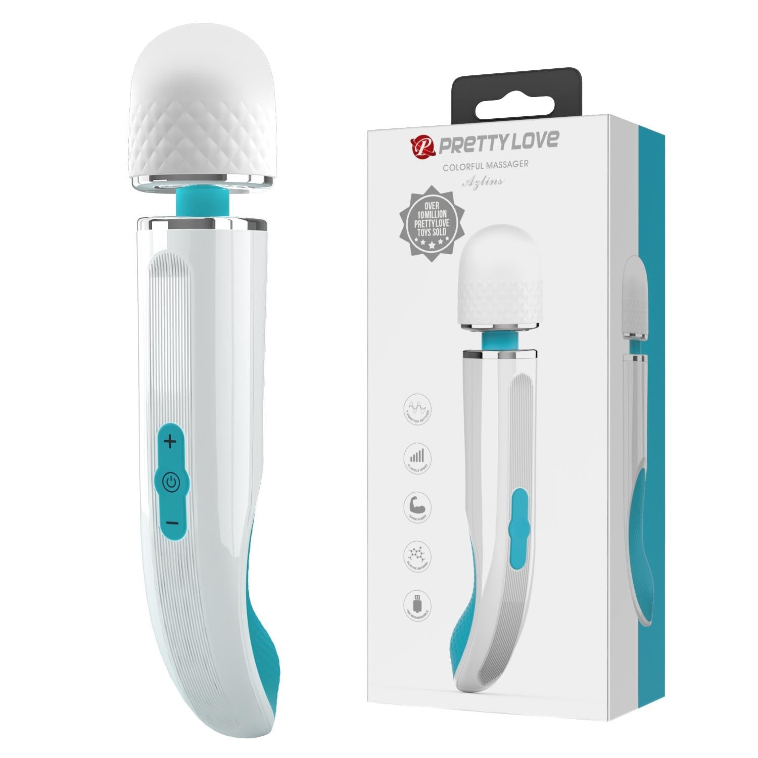 PRETTY LOVE - Aylins, 7 fonctions de vibration 5 niveaux de contrôle de vitesse, Silicone ABS, rechargeable par USB