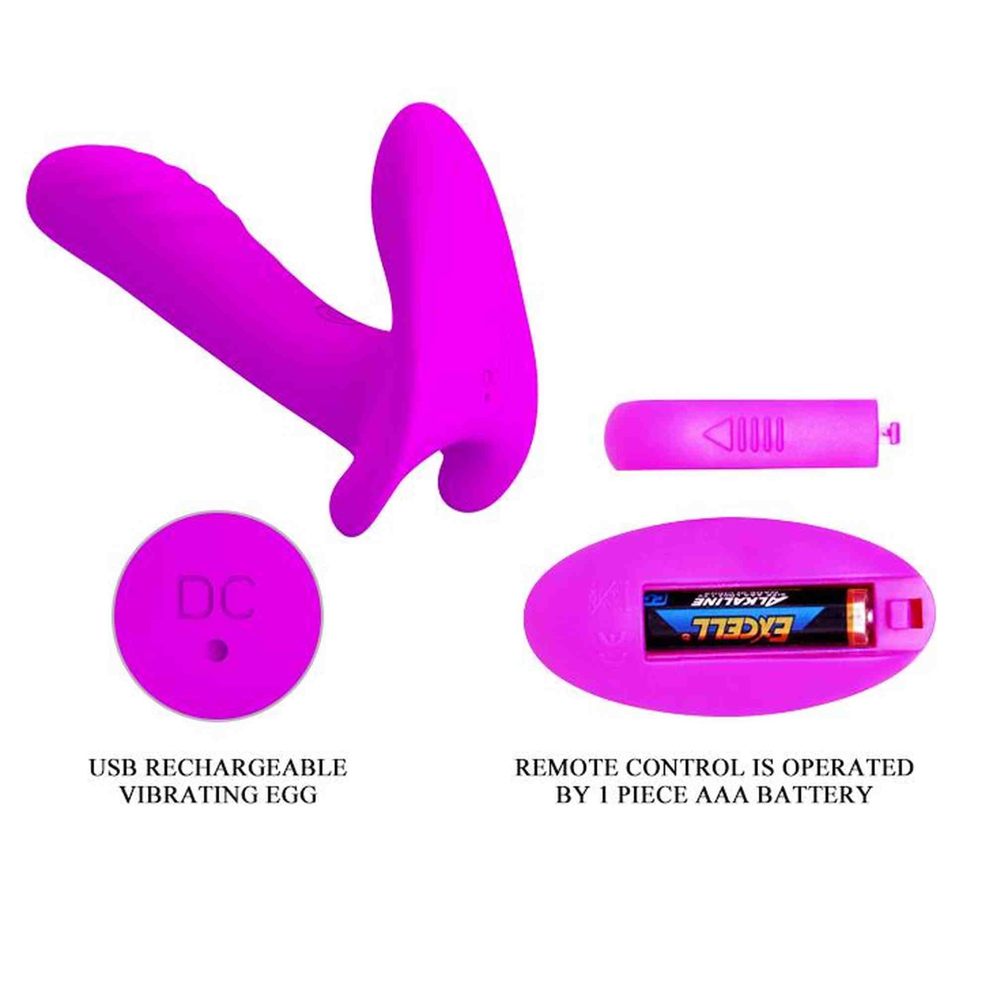 PRETTY LOVE - REMOTE CONTROL MASSAGER, 12 vibration functions Wireless remote control
