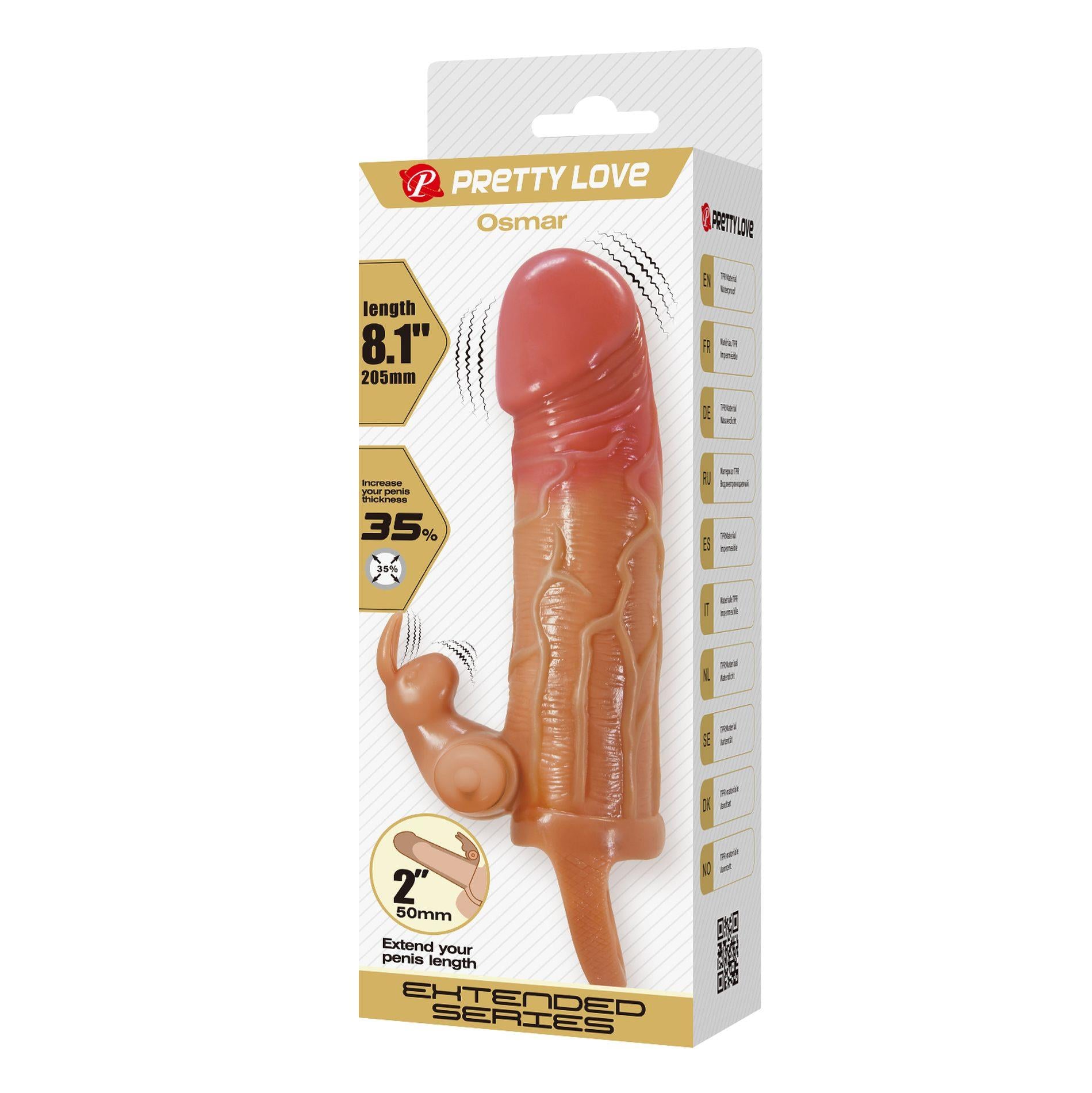 PRETTY LOVE - Osmar, 20.5 cm, 10 Wibracji, TPR
