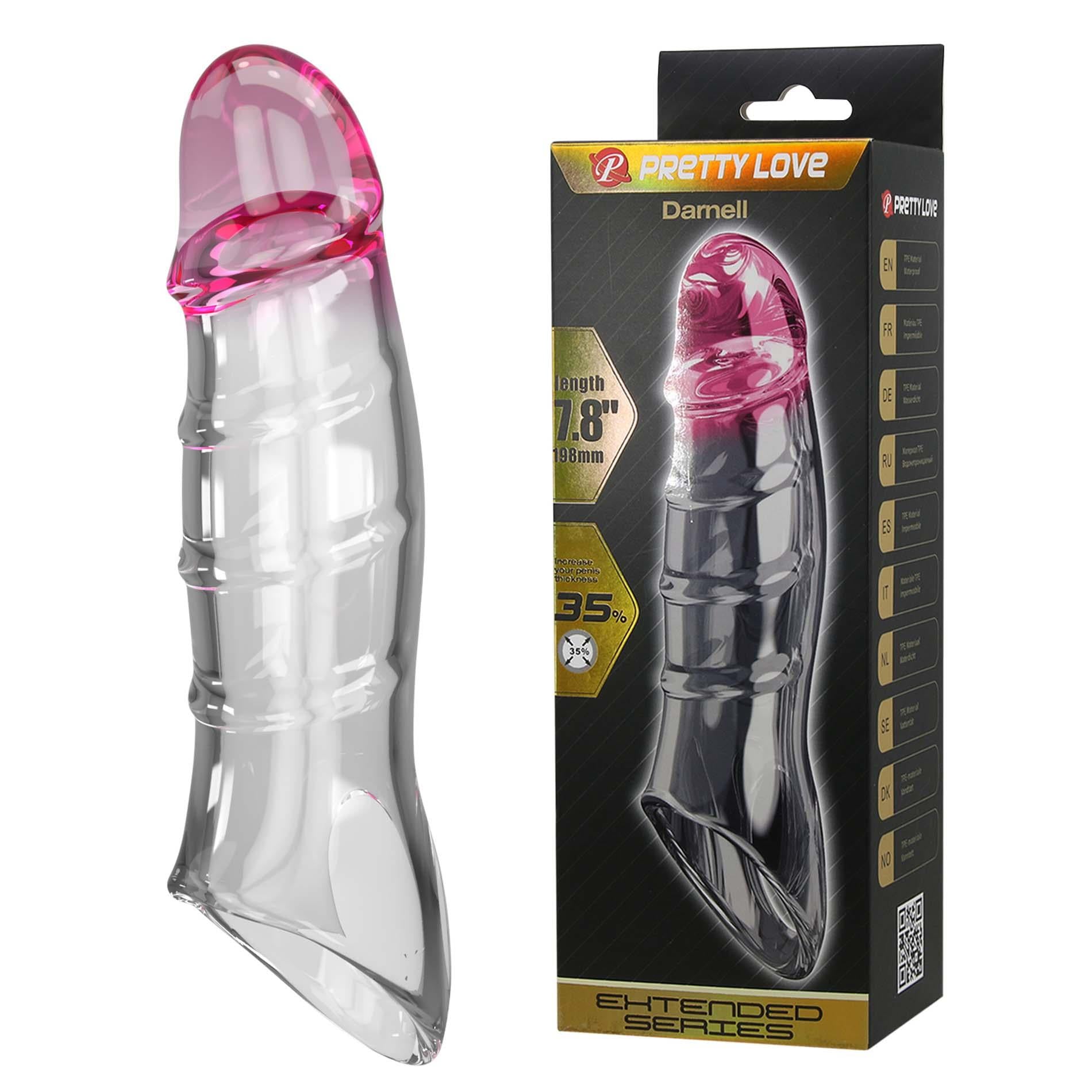 Pretty Love Pénis Manche – Damell Rose transparent
