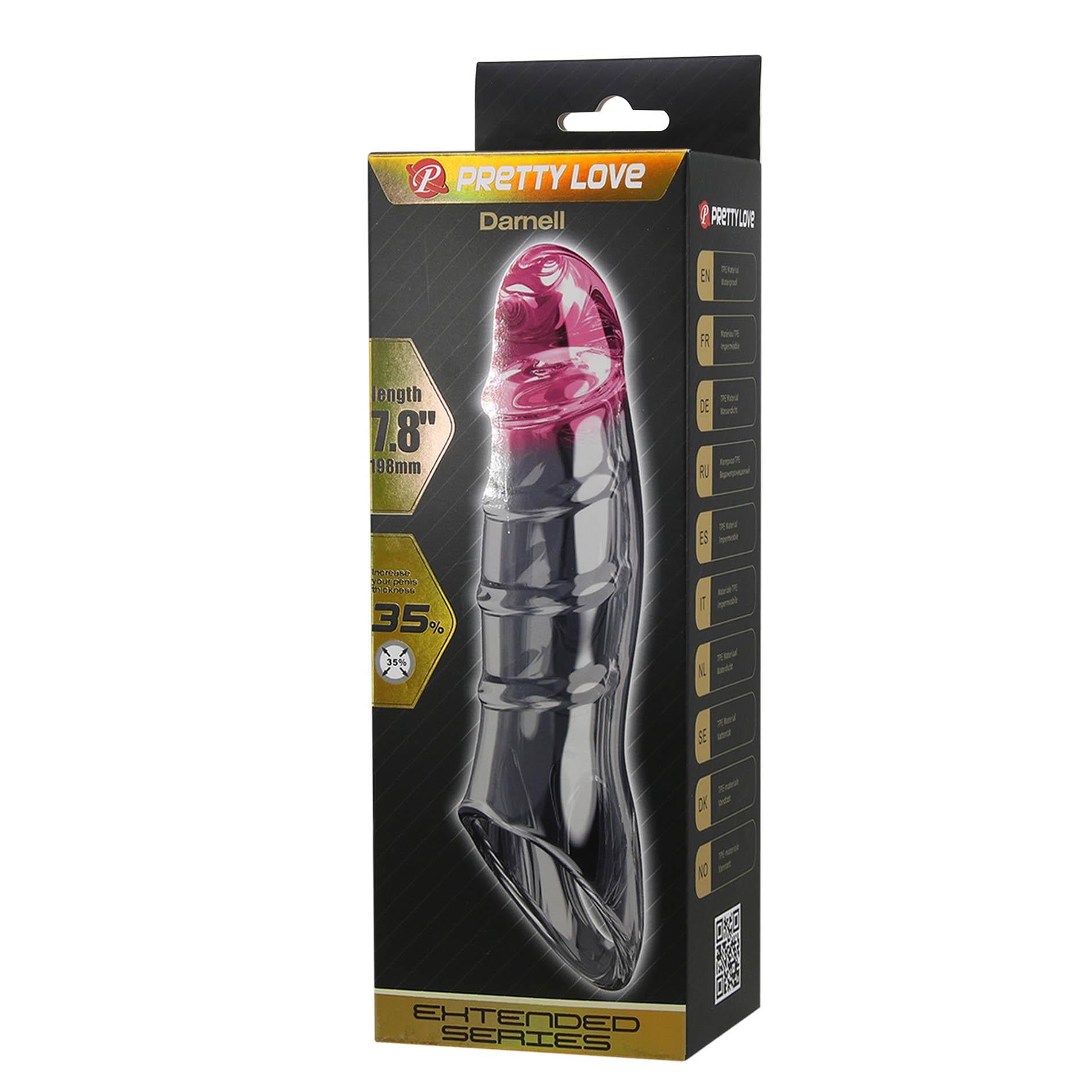 Pretty Love Pénis Manche – Damell Rose transparent