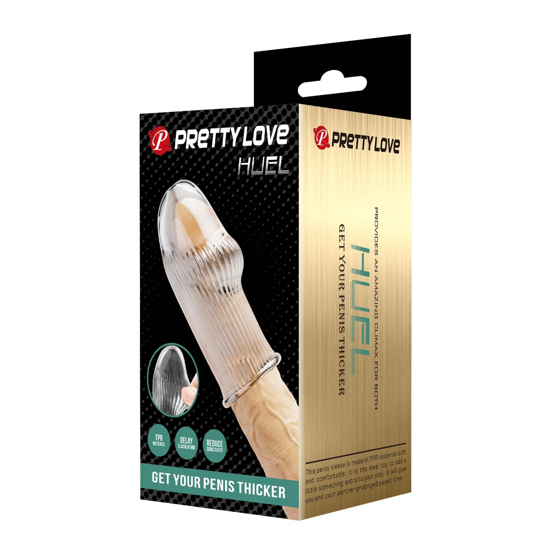 Manchon pour Pénis Pretty Love Huel (Transparent)