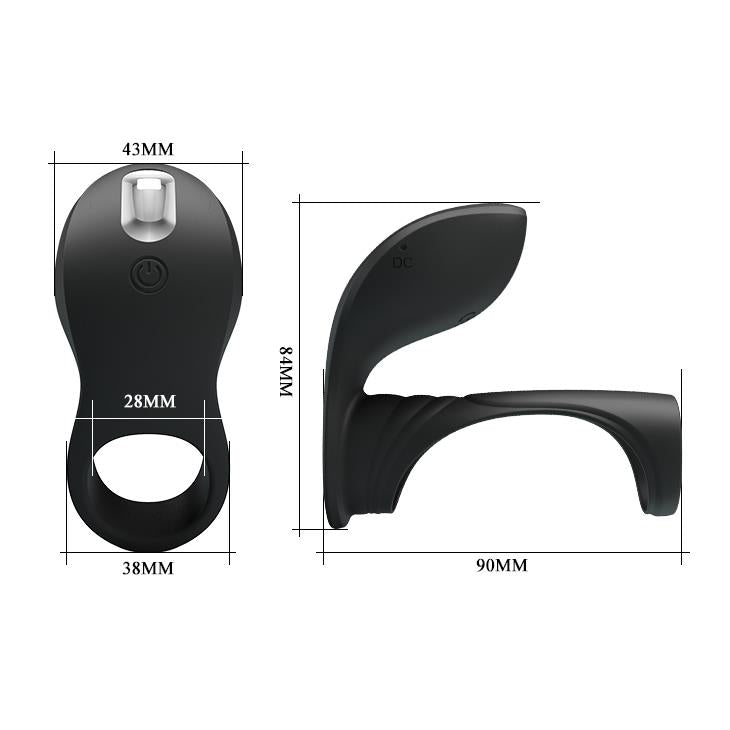 PRETTY LOVE - VIBRATION PENIS SLEEVE II, 7 vibration functions Memory function