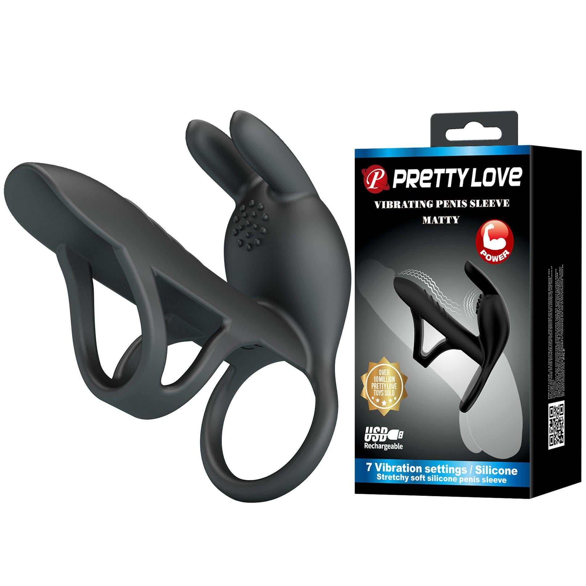 VIBRATING PENIS SLEEVE MATTY, 7 vibration functions, memory function