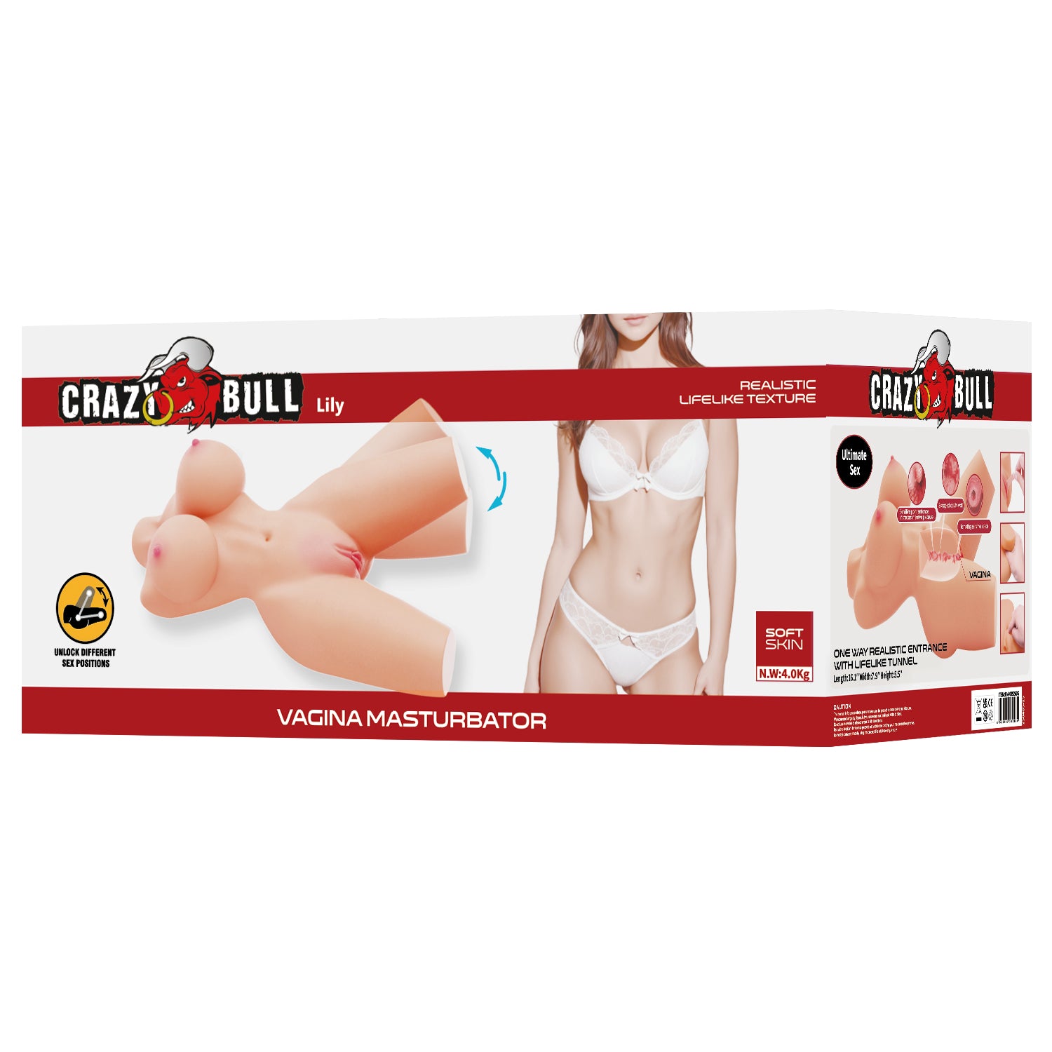 Crazy Bull Lily Masturbateur Vaginal et Anal