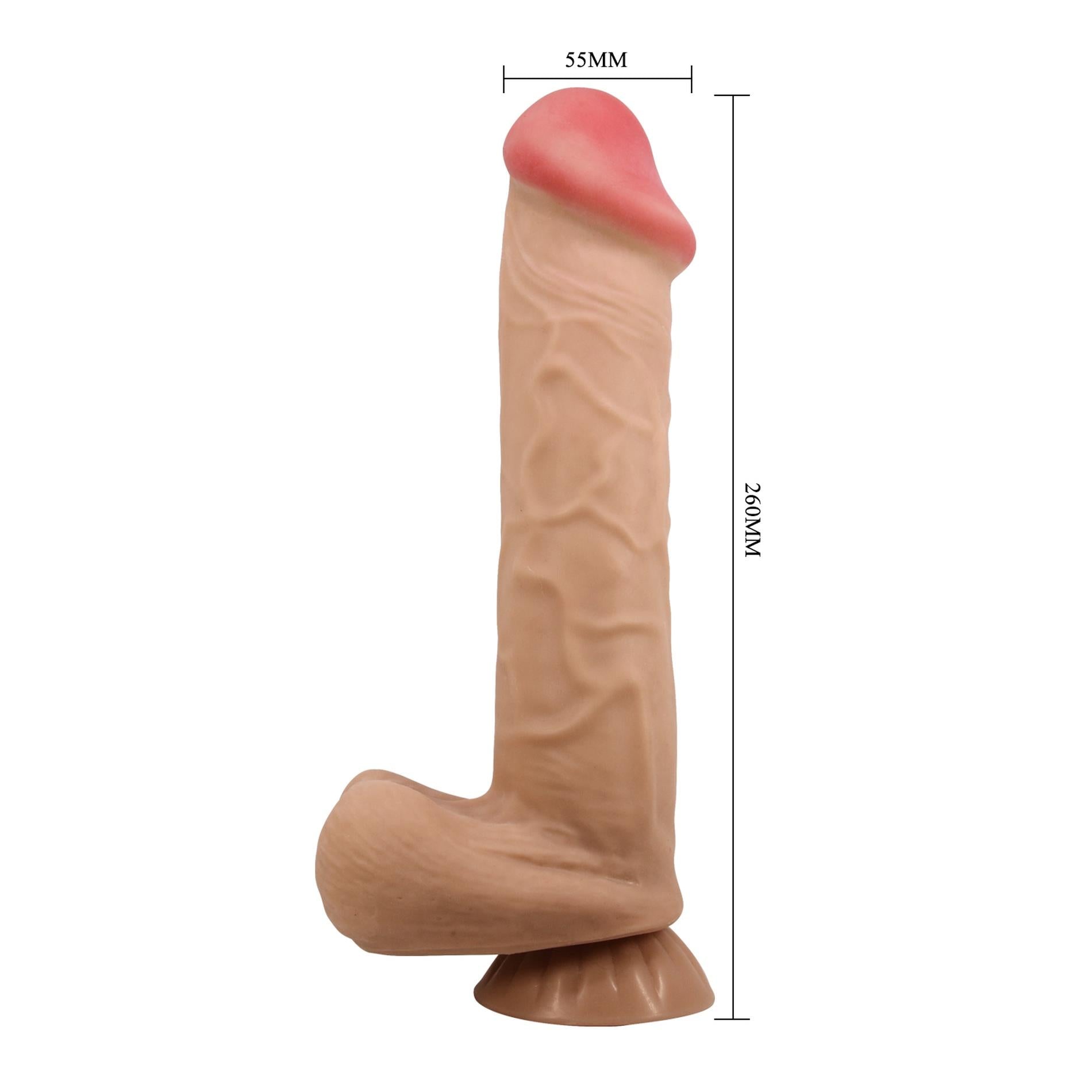 BAILE - Sliding Skin 10,2'' Flesh Ventouse de base TPR pliable