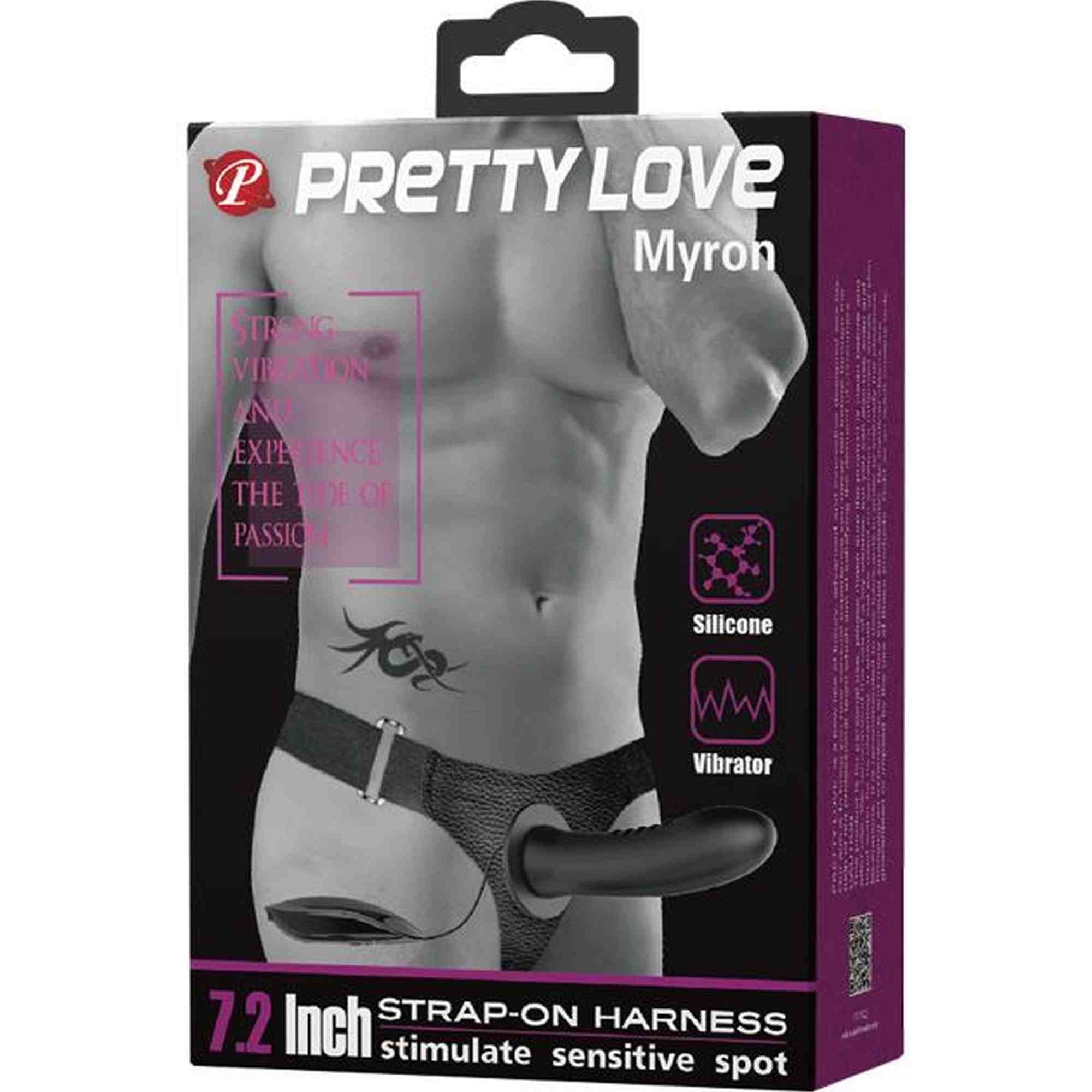 PRETTY LOVE - Strap-on MYRON 7.2" Vibration