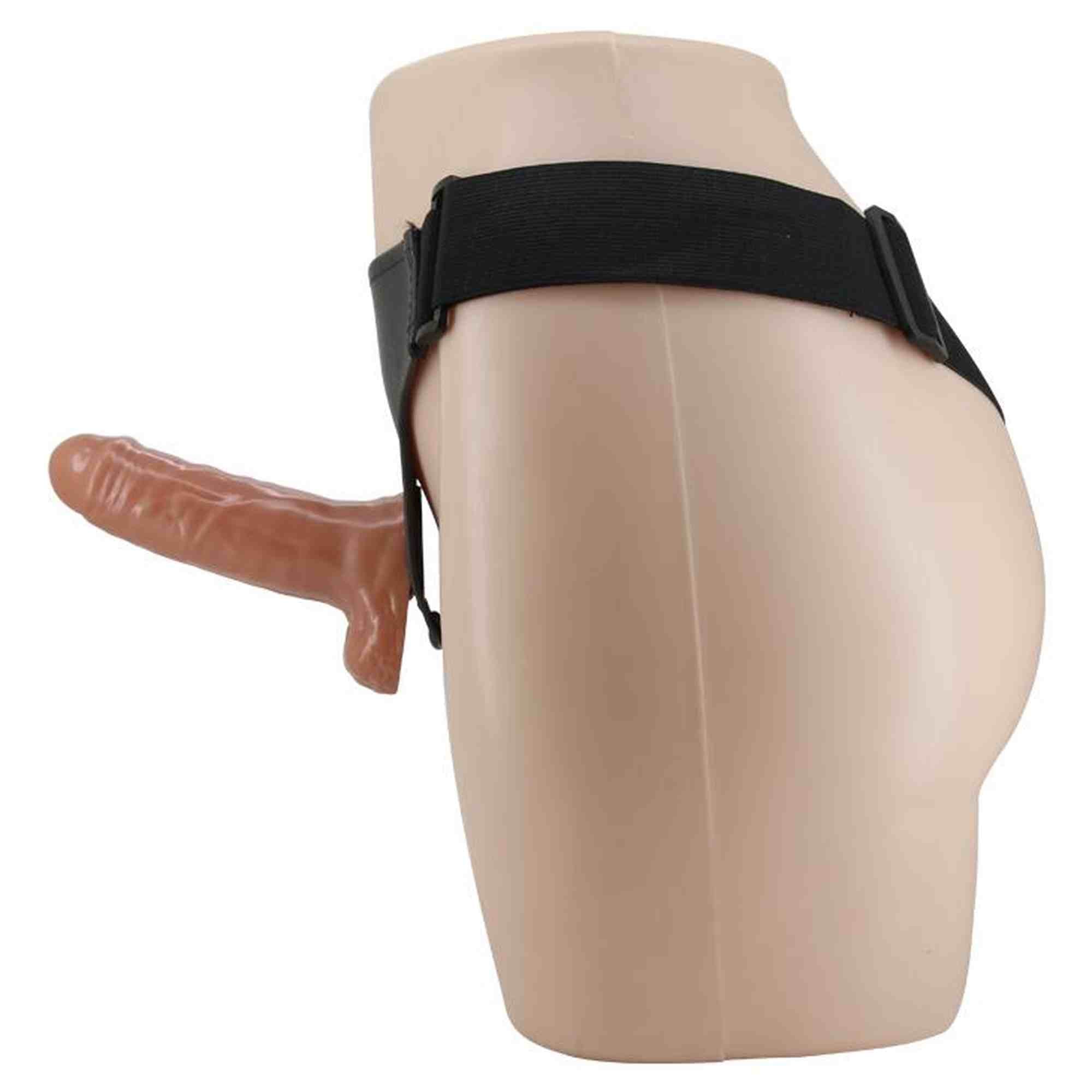BAILE- Harnais ultra passionné Realdeal Pénis 6.2'' Marron