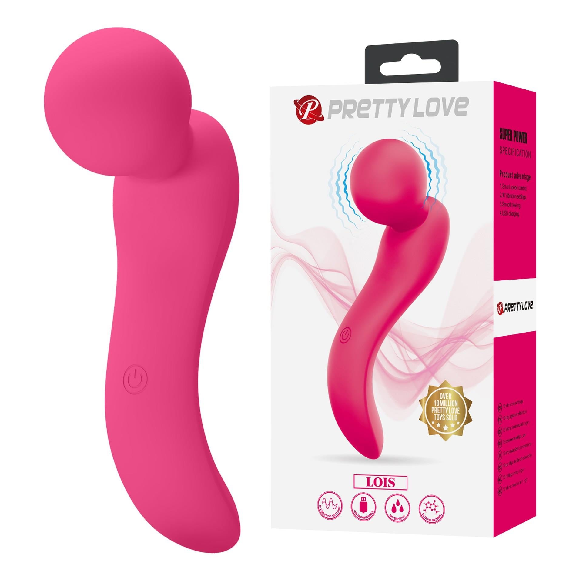 LOIS, 10 fonctions de vibration, silicone ABS, rechargeable par USB