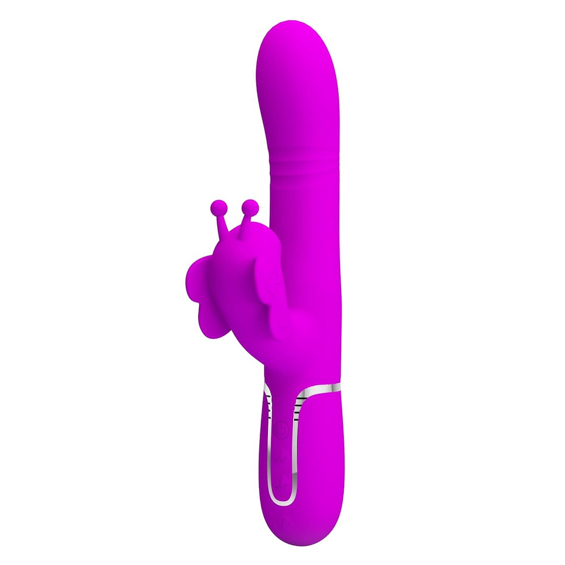 Vibromasseur clitoridien papillon Pretty Love rose