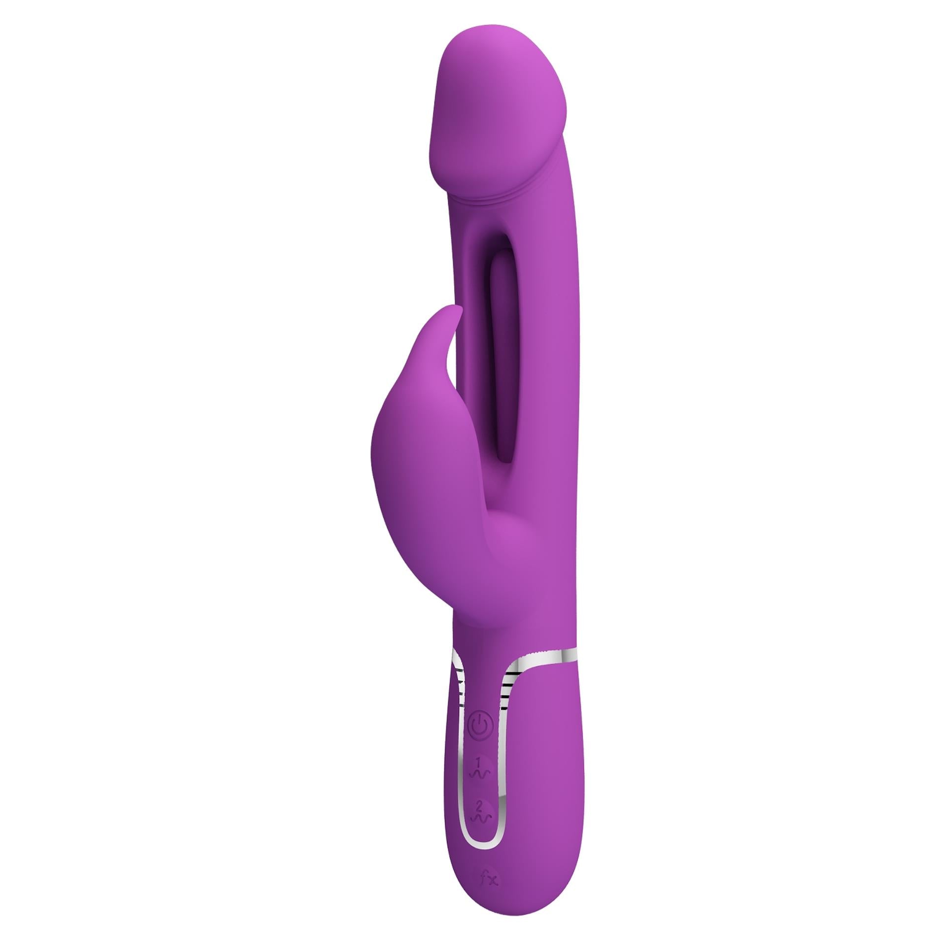 PRETTY LOVE - Kampas Violet, 7 fonctions de vibration 4 modes de léchage