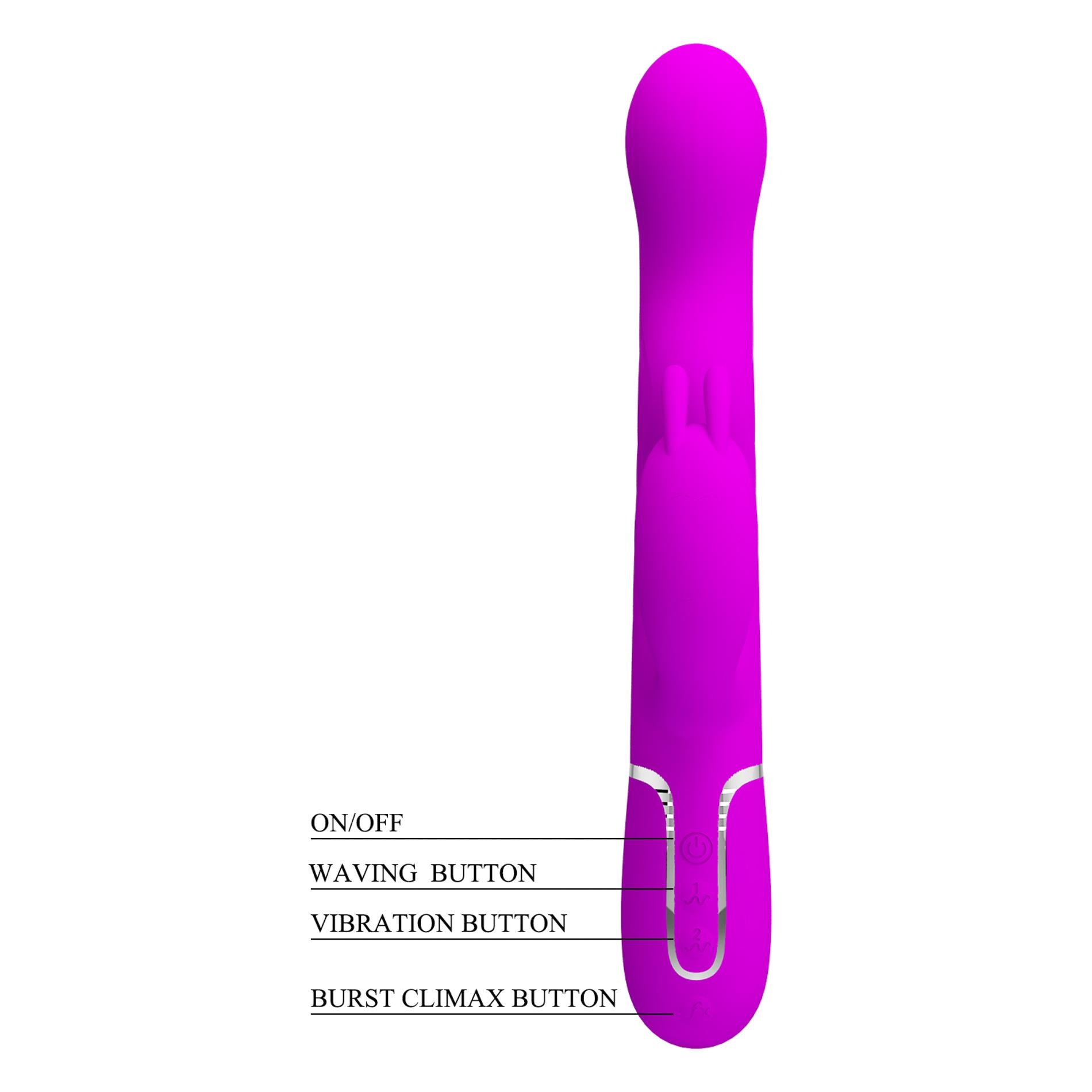 Pretty Love Laursen Purple Waving & Vibrating Rabbit Vibrator