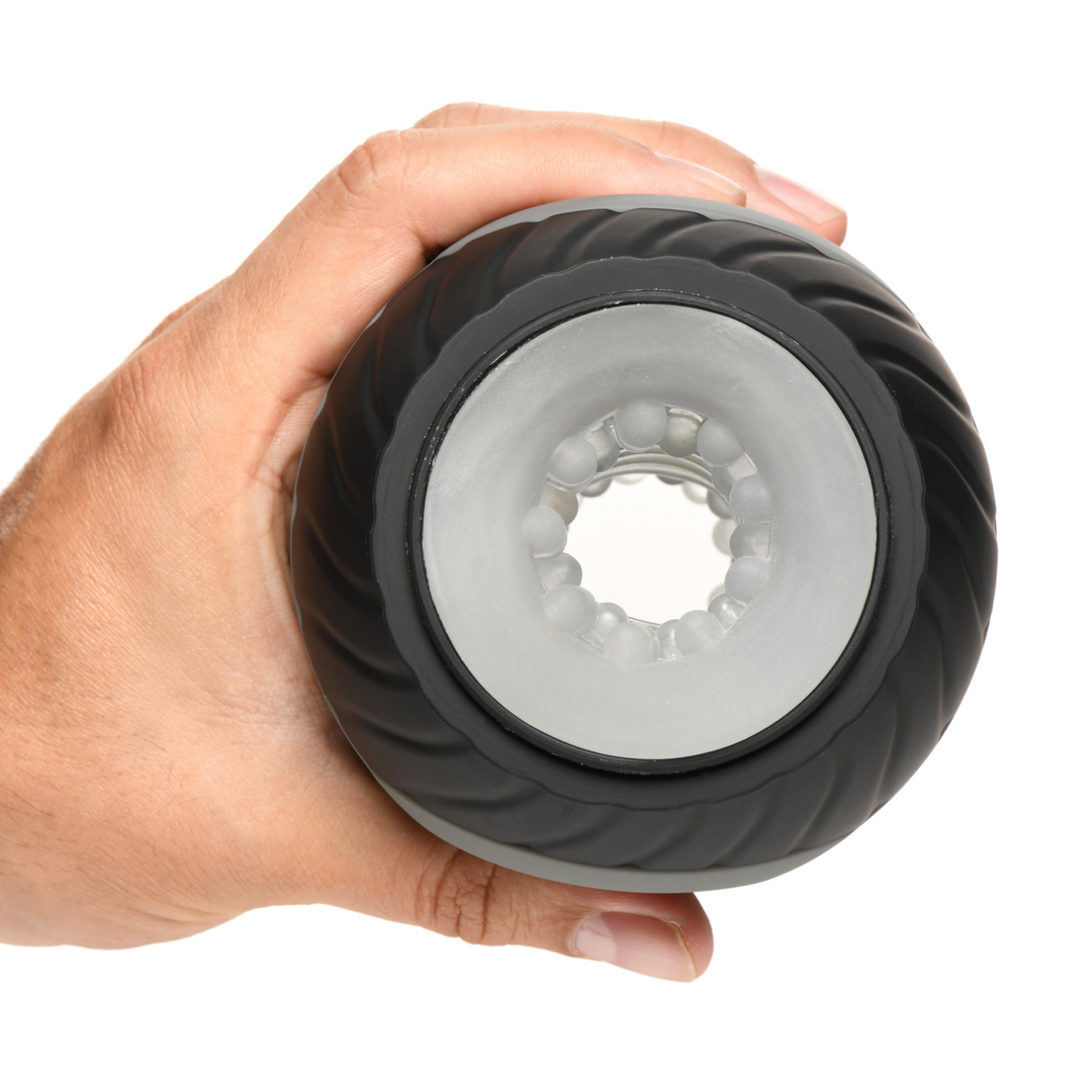 Vibrating and Squeezing Masturbator - 10X - Black