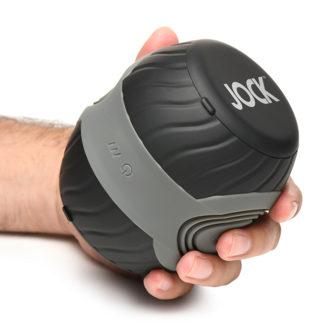 Vibrating and Squeezing Masturbator - 10X - Black