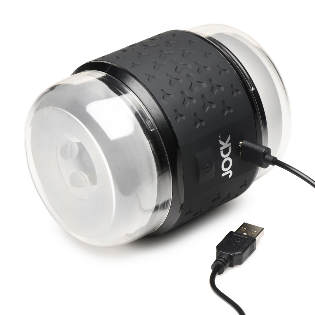 Vibrating Double Stroker - Black