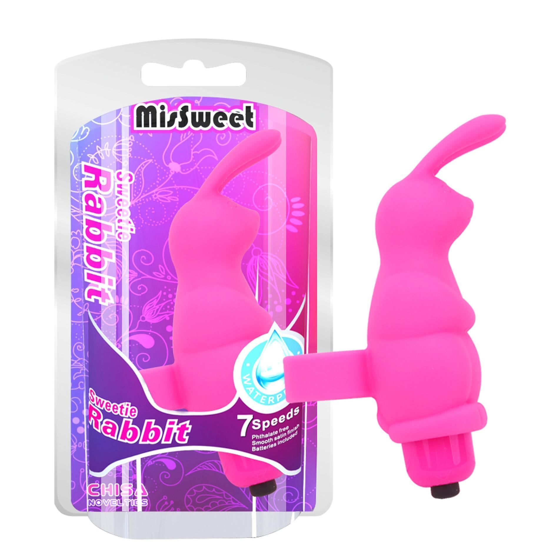 Vibromasseur de doigt Sweetie Rabbit rose