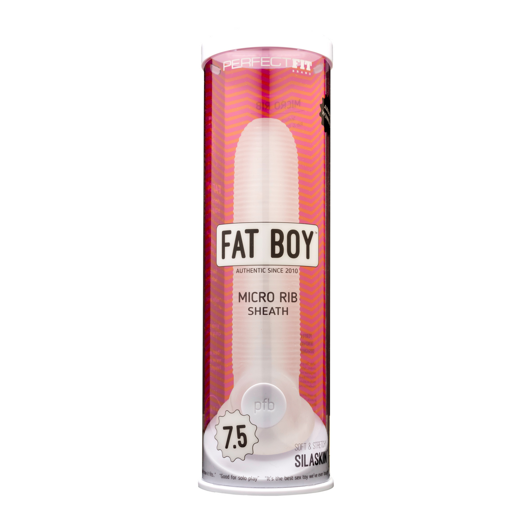 Fat Boy Micro Ribbed Sheath - Dildo - 7.5 / 19 cm