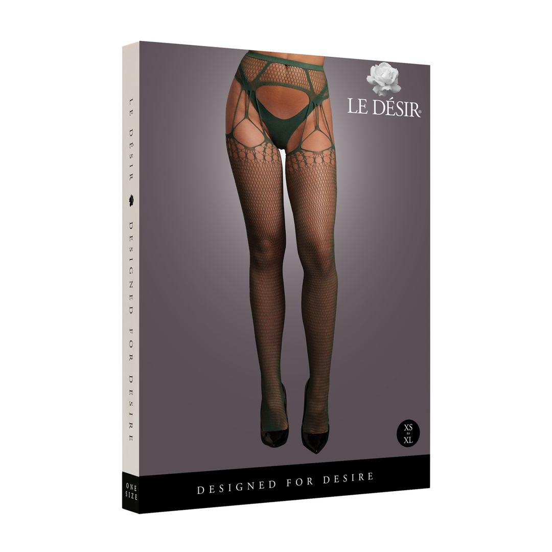 Collant résille déchiré - Taille unique