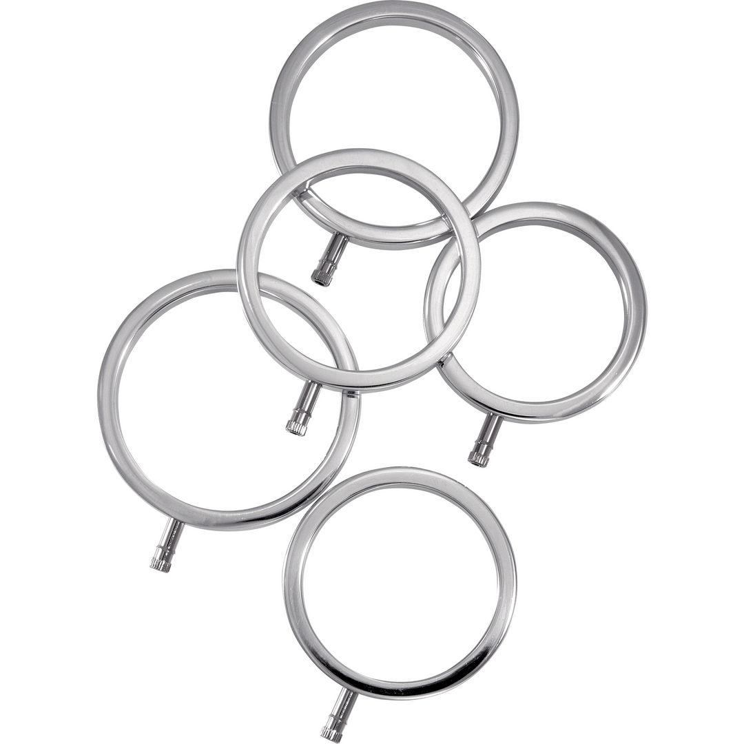 Ensemble de cockrings en métal massif