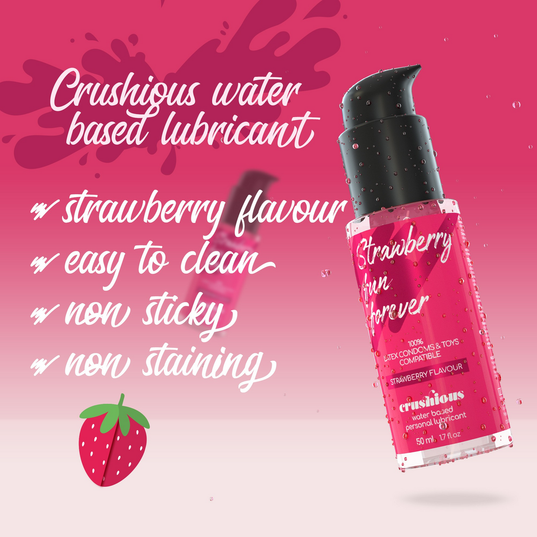 Waterbased Lubricant - Strawberry Flavour - 1.7 fl oz / 50 ml