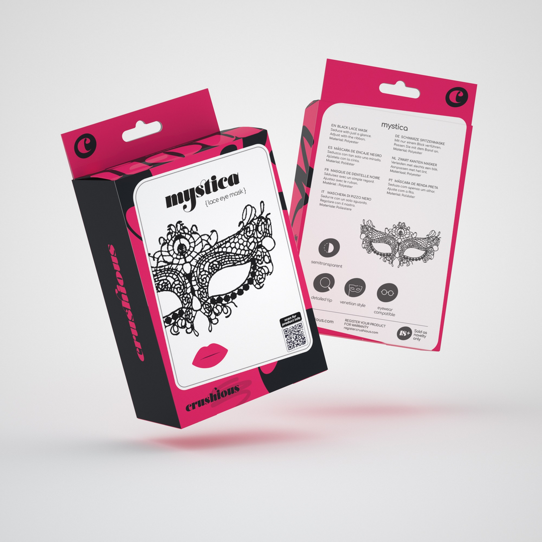 Mystica - Lace Mask - Black