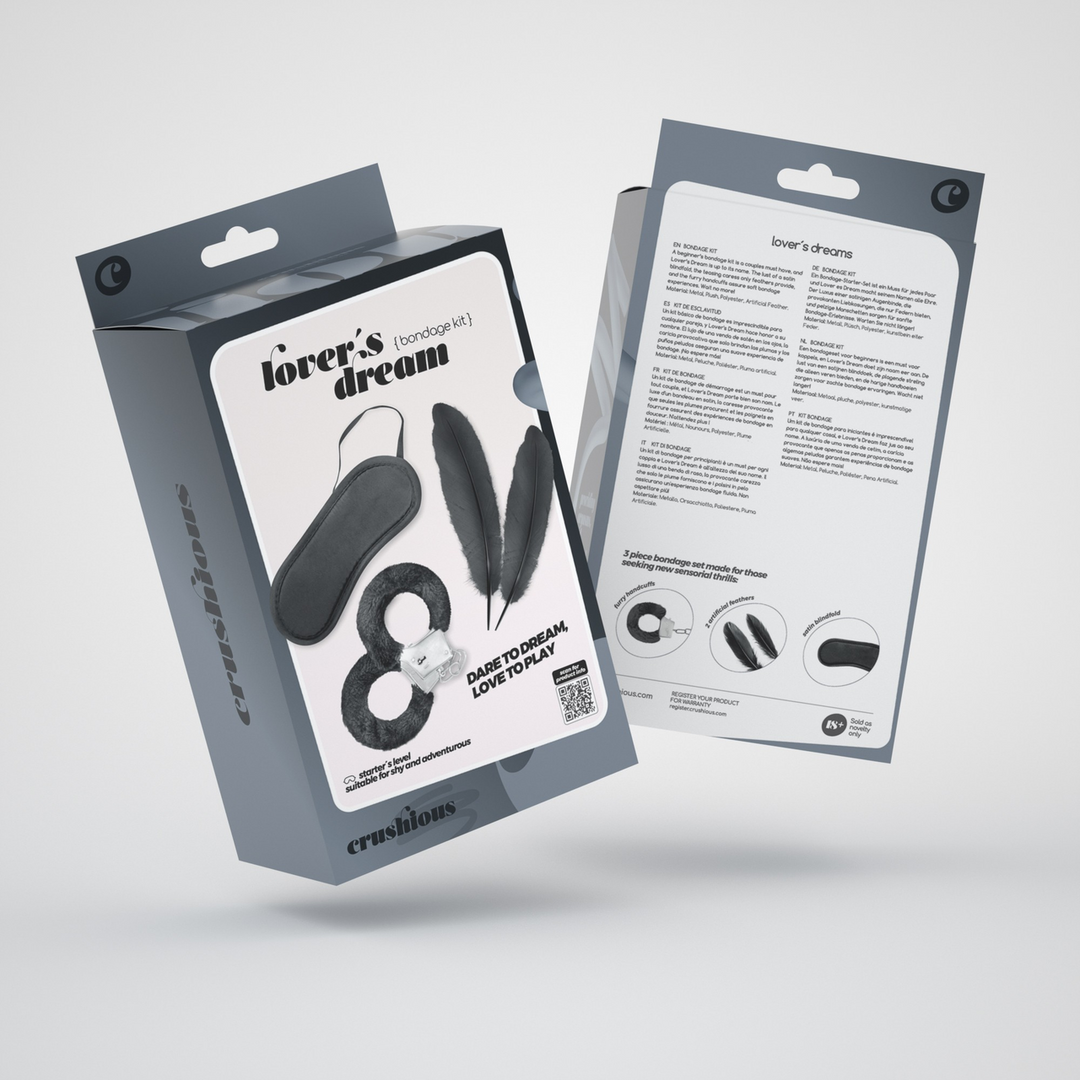 Lover's Dream - 4 Piece Bondage Kit for Beginners - Black